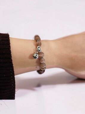 Purple Mauve Quartz Handmade Crystal Bracelet